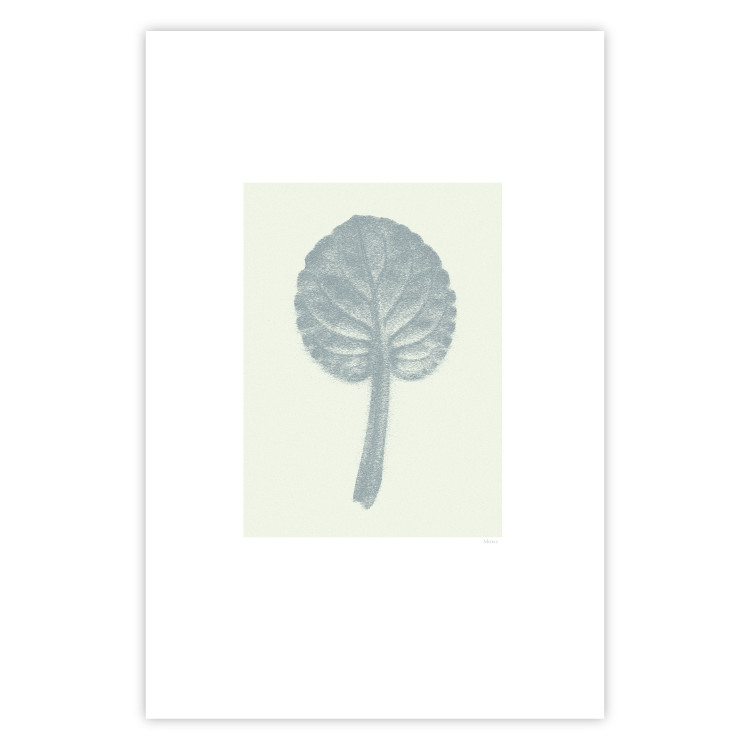 Wall Poster Pastel Beauty - simple composition with a leaf in light colors 117769 additionalImage 25