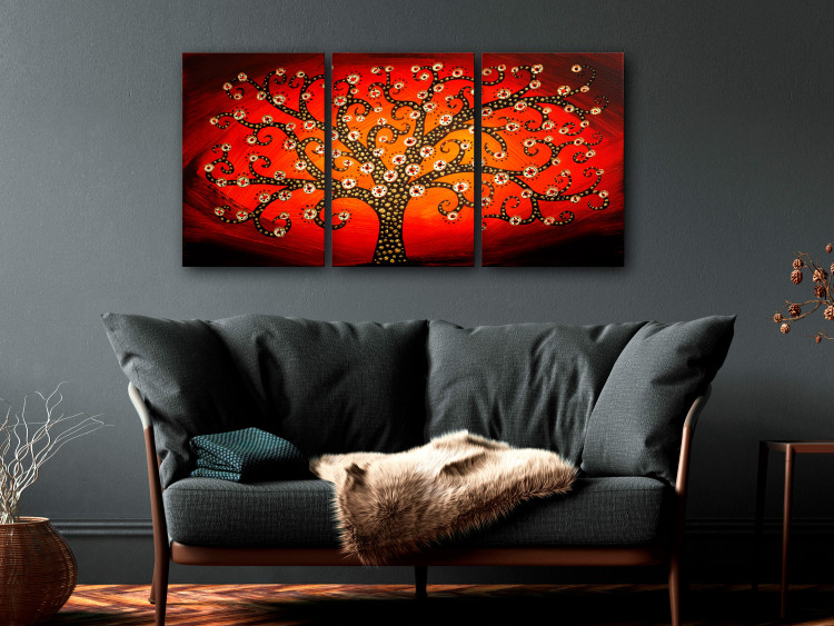 Canvas Print Peacock tree - an abstract inspired by the works of Gustav Klimt 118369 additionalImage 3