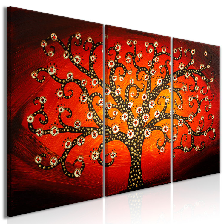 Canvas Print Peacock tree - an abstract inspired by the works of Gustav Klimt 118369 additionalImage 2