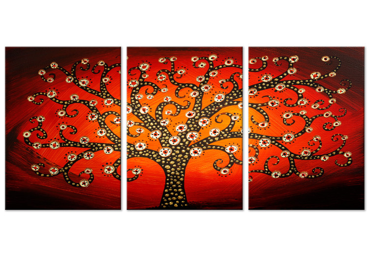 Canvas Print Peacock tree - an abstract inspired by the works of Gustav Klimt 118369