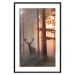 Poster Morning - wild deer among forest trees against the backdrop of an autumn landscape 120469 additionalThumb 15