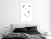 Canvas Print Black birds flight - minimalistic, black theme on a white background 123569 additionalThumb 3