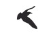 Canvas Print Black birds flight - minimalistic, black theme on a white background 123569 additionalThumb 5