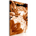 Canvas Art Print Bouquet of lilies and peonies in sepia - photo with flowers in sepia 123869 additionalThumb 2