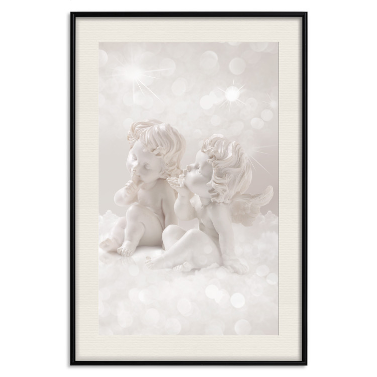 Poster Love in the Clouds - boy and girl as angels in the clouds 124969 additionalImage 25