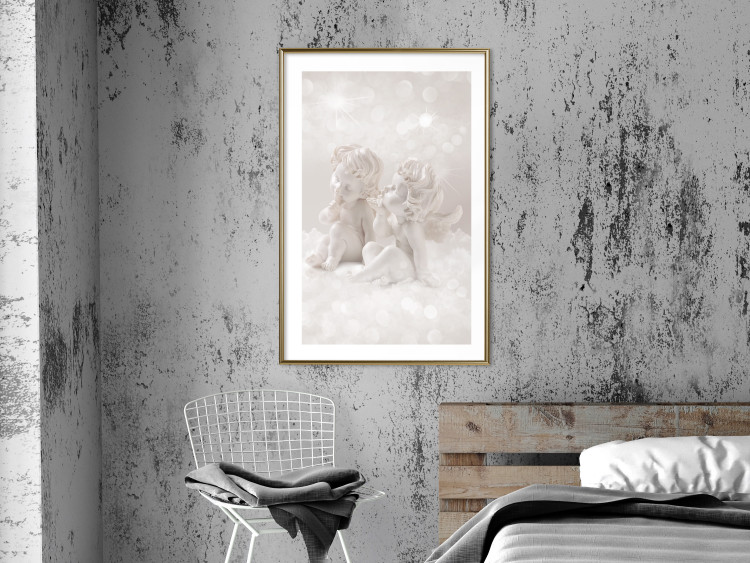 Poster Love in the Clouds - boy and girl as angels in the clouds 124969 additionalImage 15