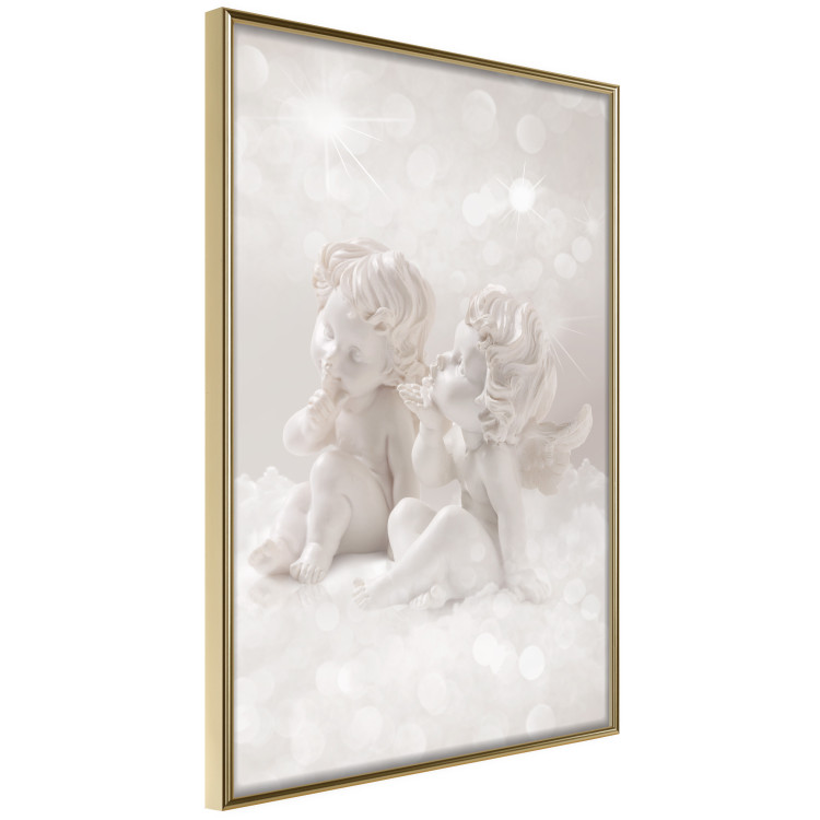Poster Love in the Clouds - boy and girl as angels in the clouds 124969 additionalImage 14