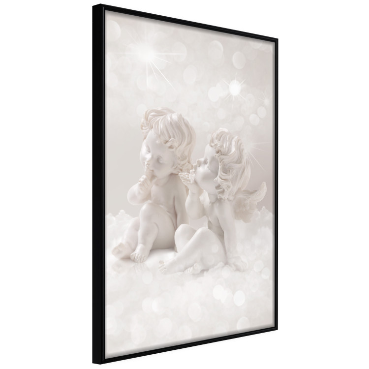 Poster Love in the Clouds - boy and girl as angels in the clouds 124969 additionalImage 12