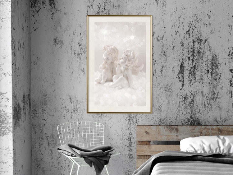 Poster Love in the Clouds - boy and girl as angels in the clouds 124969 additionalImage 23