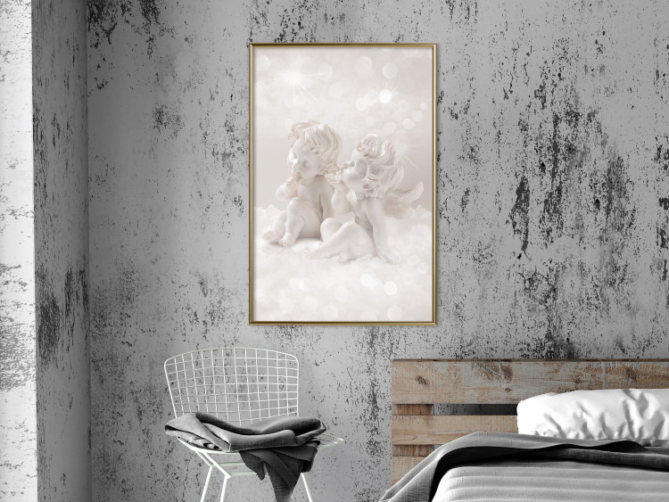 Poster Love in the Clouds - boy and girl as angels in the clouds 124969 additionalImage 7