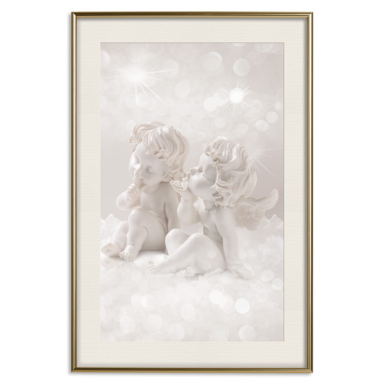 Poster Love in the Clouds - boy and girl as angels in the clouds 124969 additionalImage 24