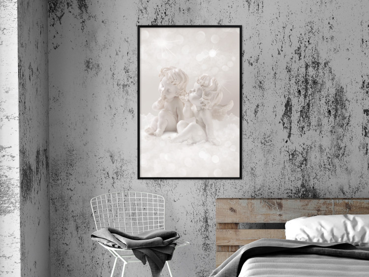 Poster Love in the Clouds - boy and girl as angels in the clouds 124969 additionalImage 3