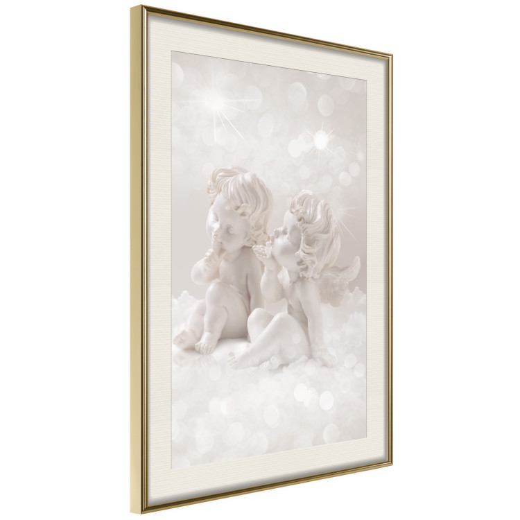Poster Love in the Clouds - boy and girl as angels in the clouds 124969 additionalImage 2