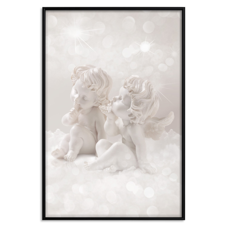 Poster Love in the Clouds - boy and girl as angels in the clouds 124969 additionalImage 16