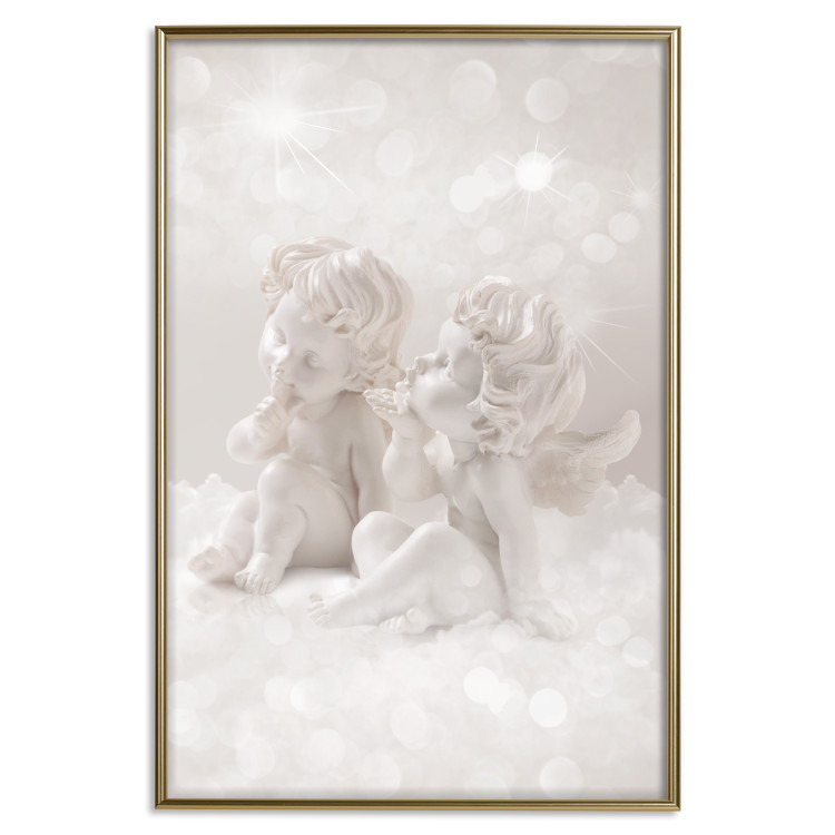 Poster Love in the Clouds - boy and girl as angels in the clouds 124969 additionalImage 20