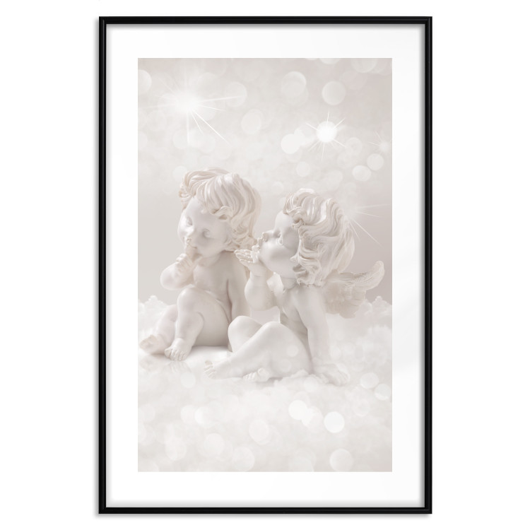 Poster Love in the Clouds - boy and girl as angels in the clouds 124969 additionalImage 26