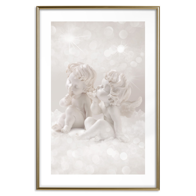 Poster Love in the Clouds - boy and girl as angels in the clouds 124969 additionalImage 27
