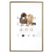Wall Poster Keep Calm and Love - romantic chicken couple with English text 125269 additionalThumb 14