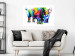 Wall Poster Colorful Rhinoceros - abstract multicolored animal on a white background 126969 additionalThumb 3