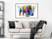 Wall Poster Colorful Rhinoceros - abstract multicolored animal on a white background 126969 additionalThumb 13