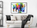 Wall Poster Colorful Rhinoceros - abstract multicolored animal on a white background 126969 additionalThumb 4