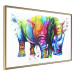 Wall Poster Colorful Rhinoceros - abstract multicolored animal on a white background 126969 additionalThumb 7
