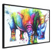 Wall Poster Colorful Rhinoceros - abstract multicolored animal on a white background 126969 additionalThumb 11