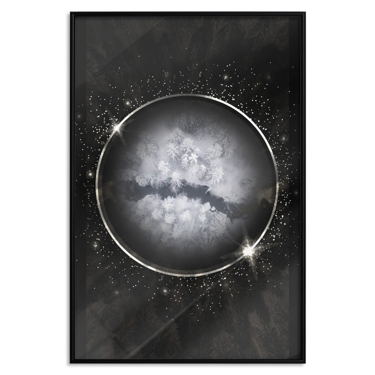 Wall Poster Deep Winter - abstract sphere in space depicting wintry world 128069 additionalImage 16