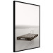 Wall Poster Dive In - board with a ladder in the middle of a lake amidst white glare 130269 additionalThumb 11
