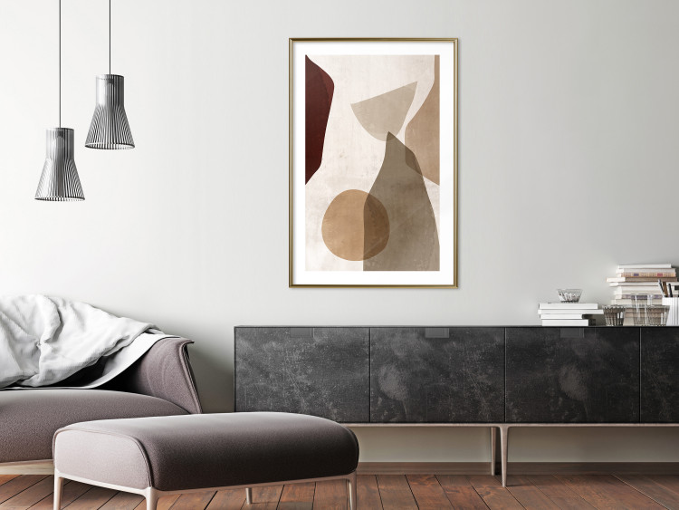 Wall Poster Autumn Shuffle - composition of abstract geometric figures 130469 additionalImage 13
