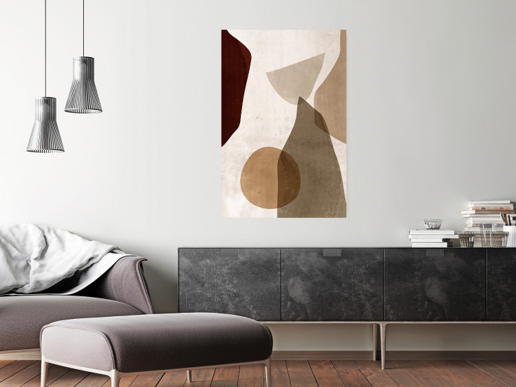Wall Poster Autumn Shuffle - composition of abstract geometric figures 130469 additionalImage 2