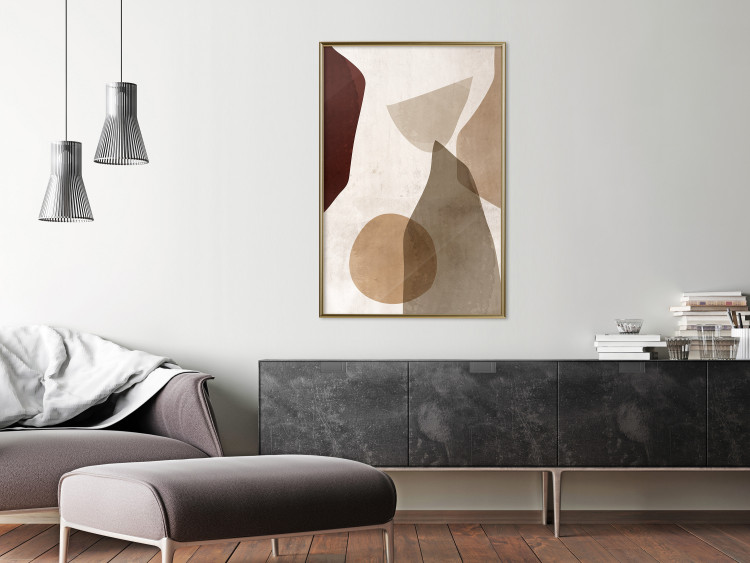 Wall Poster Autumn Shuffle - composition of abstract geometric figures 130469 additionalImage 5