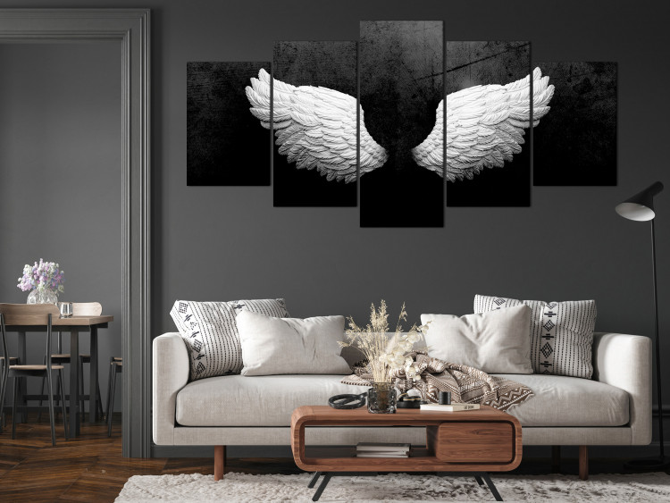 Canvas Feathered Wings (5 Parts) Wide 142869 additionalImage 3