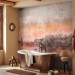 Wall Mural Twilight at the lake with a boat - landscape of a sunset over water 144669 additionalThumb 8
