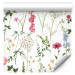 Modern Wallpaper Multicolored Meadow - Watercolor Colorful Flowers on a White Background 149869 additionalThumb 6