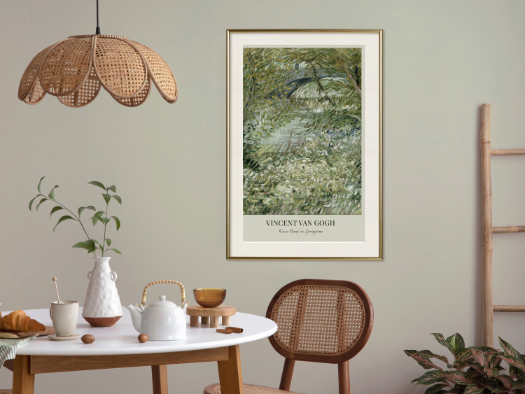 Poster Van Gogh Reproduction - The Riverside in Spring in Shades of Green 150069 additionalImage 17