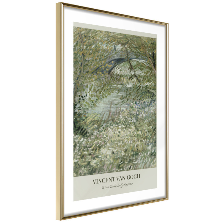 Poster Van Gogh Reproduction - The Riverside in Spring in Shades of Green 150069 additionalImage 9