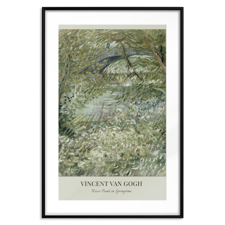 Poster Van Gogh Reproduction - The Riverside in Spring in Shades of Green 150069 additionalImage 20