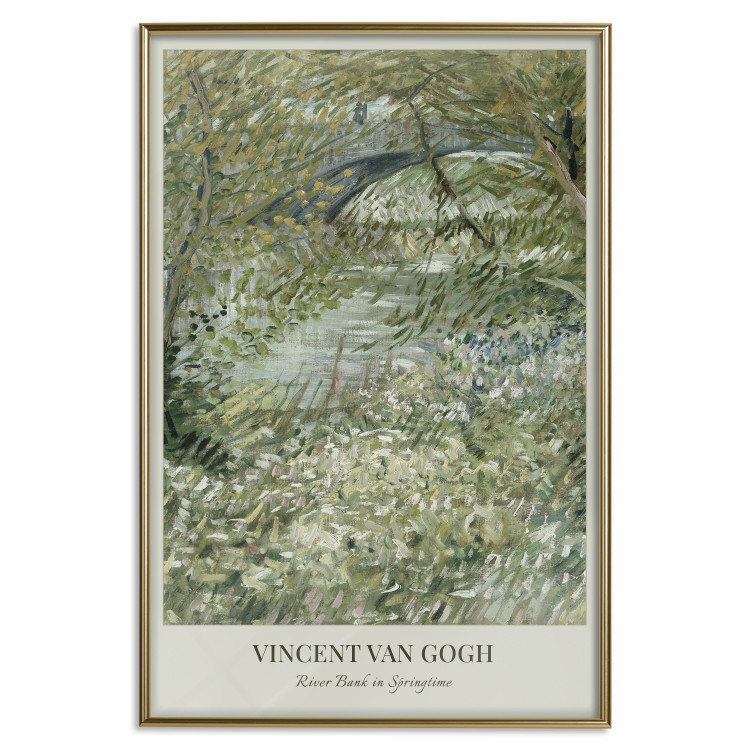 Poster Van Gogh Reproduction - The Riverside in Spring in Shades of Green 150069 additionalImage 19