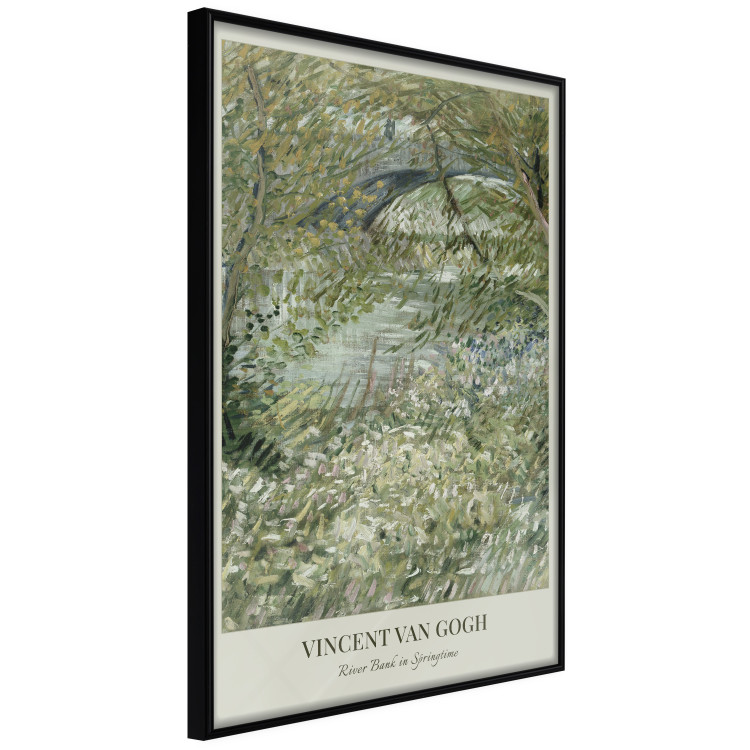 Poster Van Gogh Reproduction - The Riverside in Spring in Shades of Green 150069 additionalImage 2