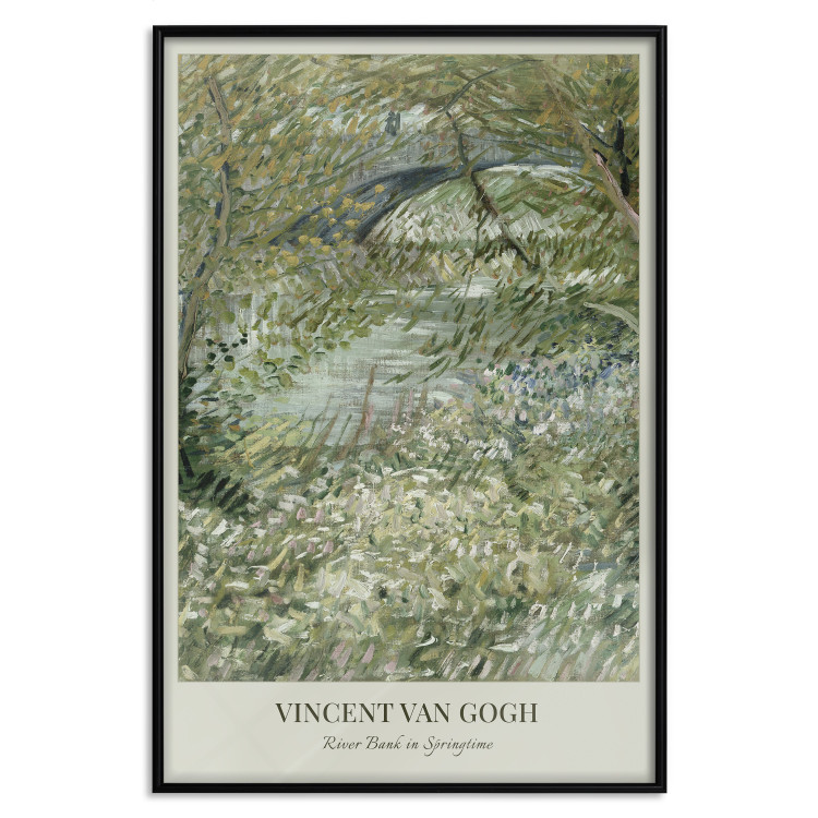 Poster Van Gogh Reproduction - The Riverside in Spring in Shades of Green 150069 additionalImage 22