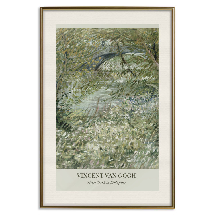 Poster Van Gogh Reproduction - The Riverside in Spring in Shades of Green 150069 additionalImage 27