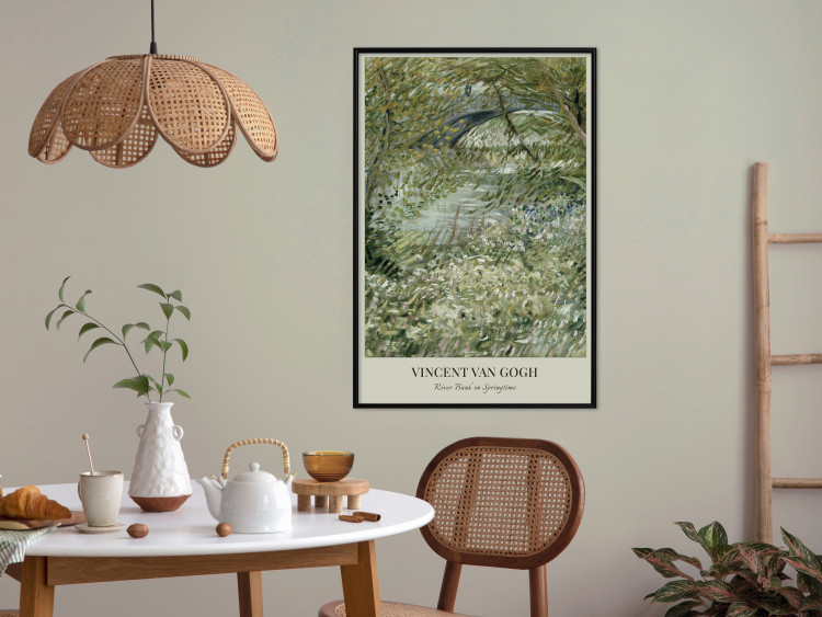 Poster Van Gogh Reproduction - The Riverside in Spring in Shades of Green 150069 additionalImage 11