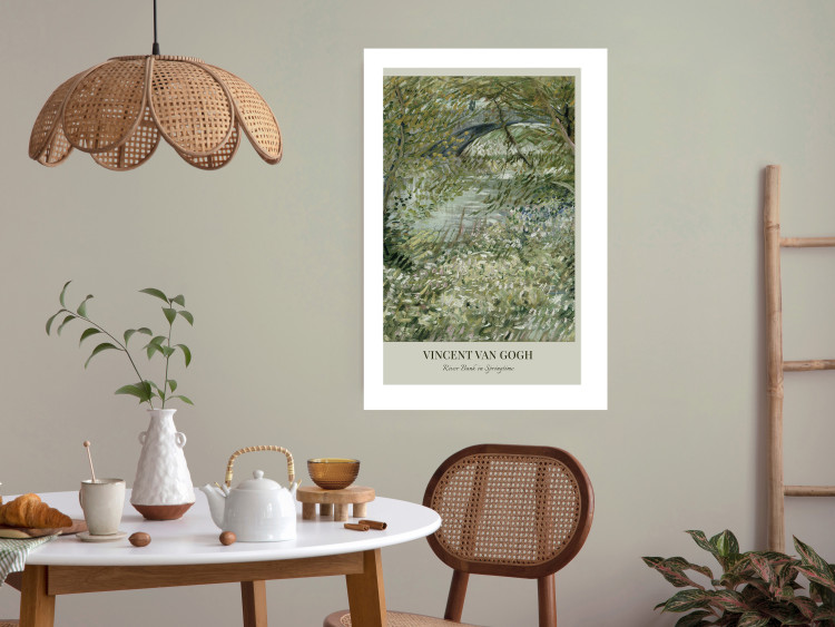 Poster Van Gogh Reproduction - The Riverside in Spring in Shades of Green 150069 additionalImage 10