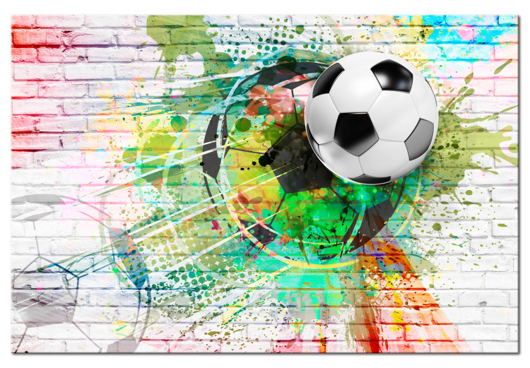 Acrylic print Colorful Sport (Football) [Glass] 150769 additionalImage 2