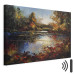Canvas Lake in Autumn - An Orange-Brown Landscape Inspired by Monet 151069 additionalThumb 8