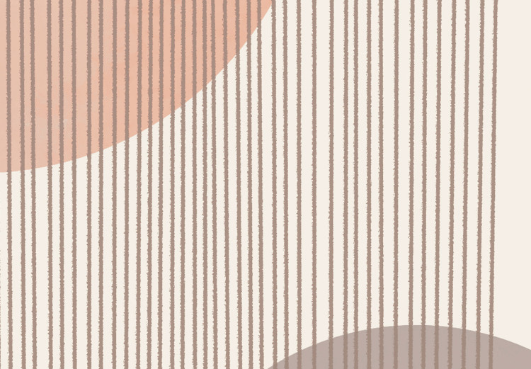 Large canvas print Fountain - Subtle Beige Abstraction With Brown Circles [Large Format] 151169 additionalImage 4