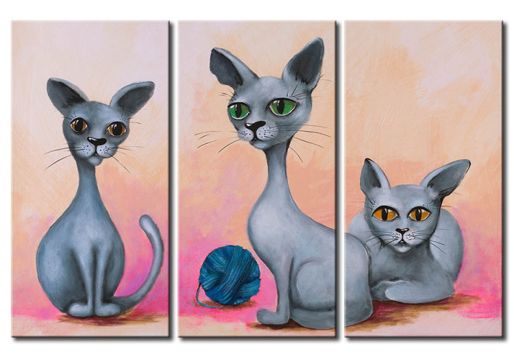 Canvas Print Cat family 48869