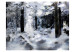 Photo Wallpaper Winter Forest - Forest Landscape with Snow-Covered Trees in Subtle Colours 60269 additionalThumb 1