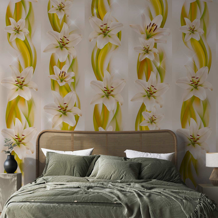 Modern Wallpaper Magma Lilies avant-garde 89669 additionalImage 3